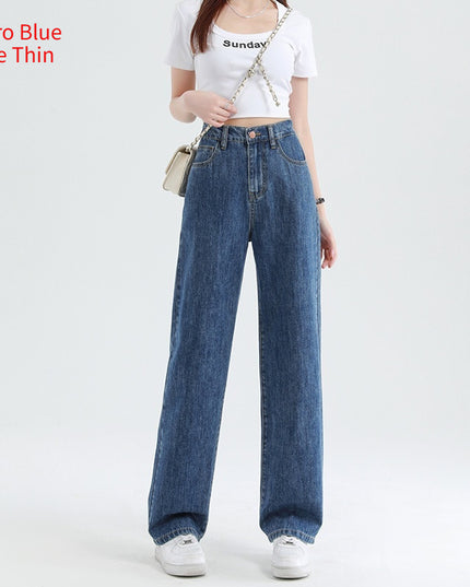 Summer Thin Elastic Waisted Jeans For Women