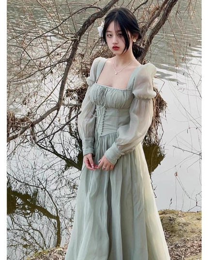 Seaside Beach Vacation Style Adult Lady Like Woman Temperament Dress