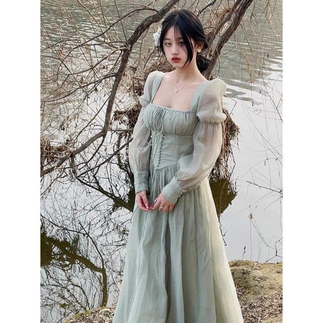 Seaside Beach Vacation Style Adult Lady Like Woman Temperament Dress