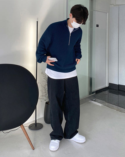 Men's Wide Leg Leisure Jeans