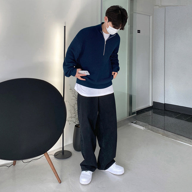 Men's Wide Leg Leisure Jeans