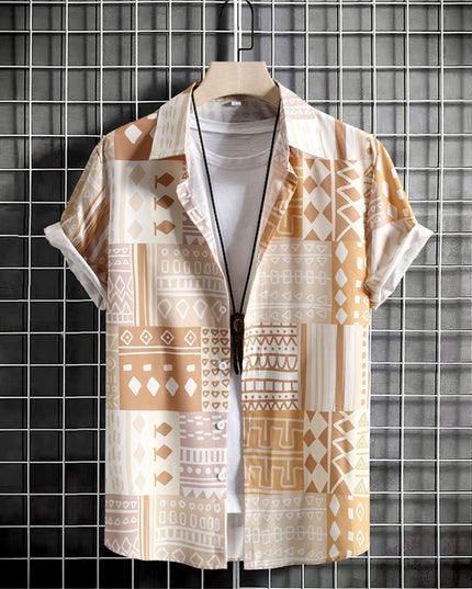 Men's Shirt Hot Sale In Hot-selling Floral-print Hawaiian Beach Degrees