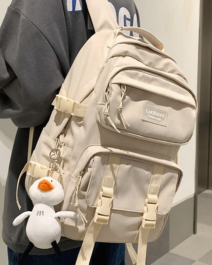 Korean Style Large Capacity All Match High School And College Student Schoolbag