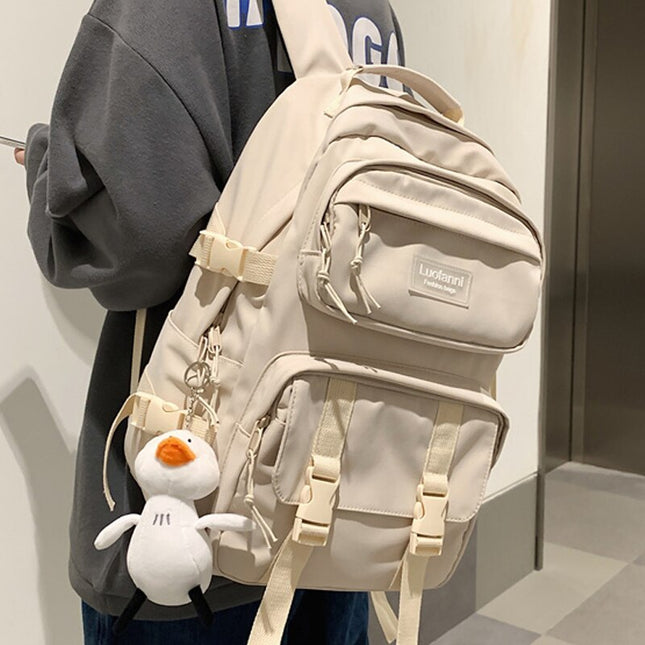 Korean Style Large Capacity All Match High School And College Student Schoolbag