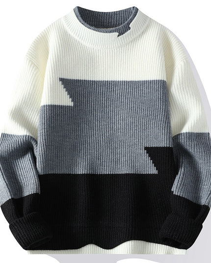 Round Neck Trend Hong Kong Style Fashion Loose Sweater