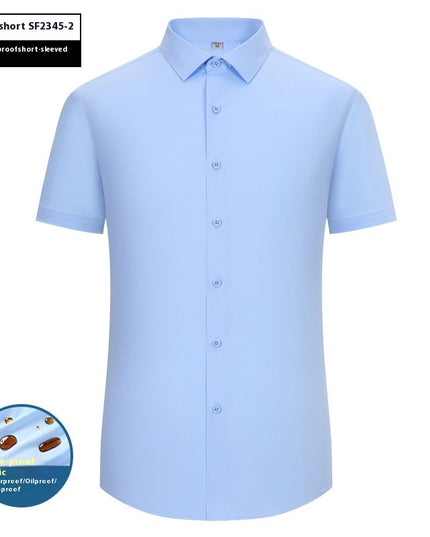 Men's  Short Sleeves Are Waterproof, Oil Resistant And Stain Resistant