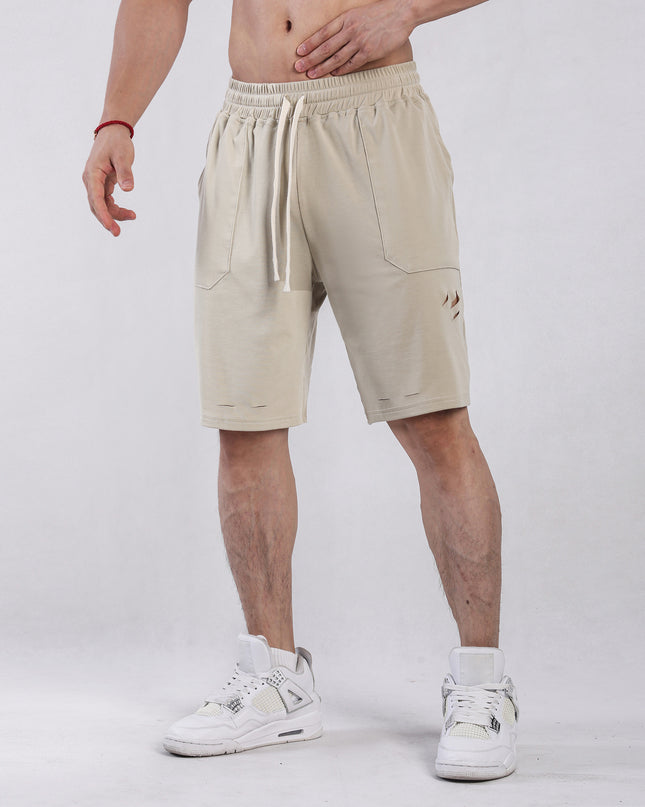 Five-point Shorts Sports Casual Men's Ripped Breathable
