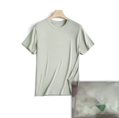 Modal Short Sleeved T-shirt Men's Round Neck Housewear