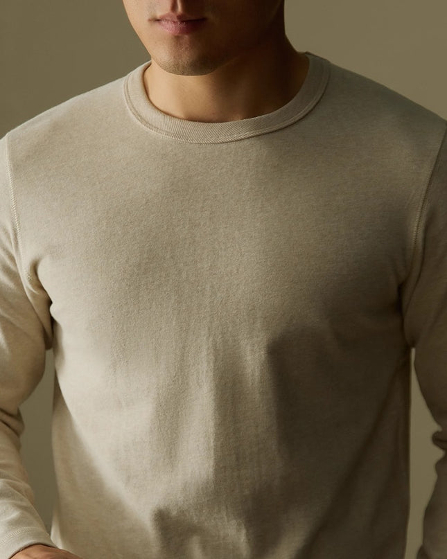 Pure Cotton Basic Style Carbon Brushed All-match Bottoming Shirt