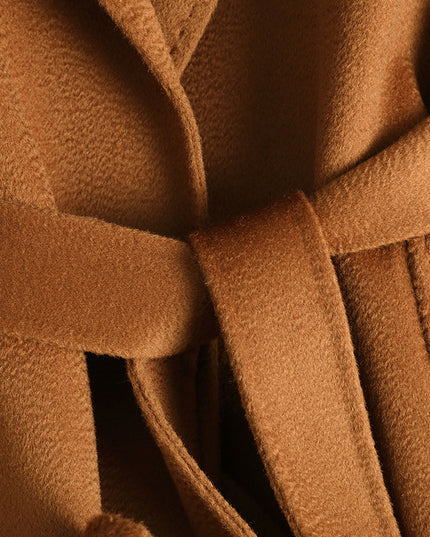 Double-sided Water Ripple Woolen Coat