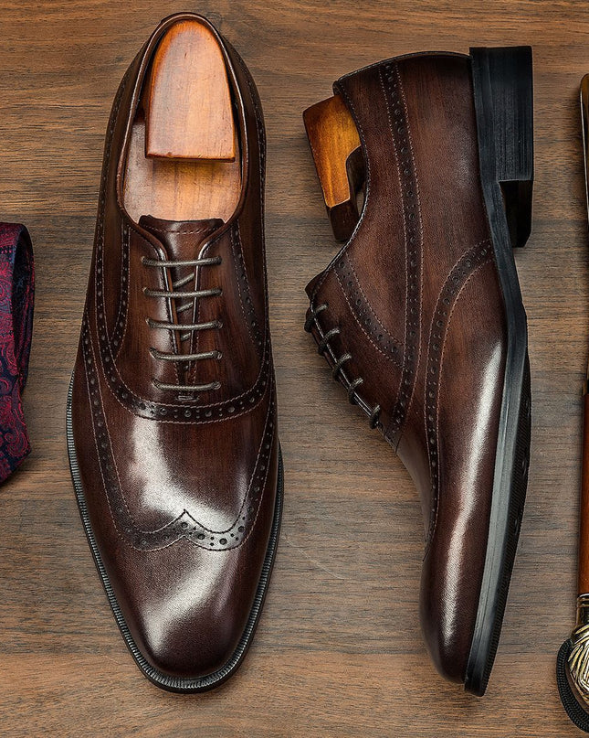 Men's Business Suits Oxford Brogue Shoes