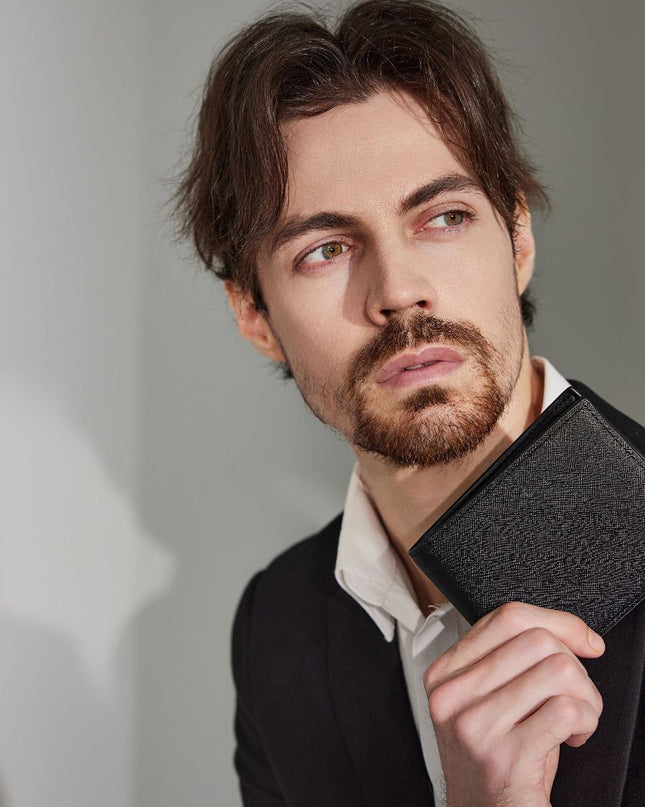 Men's Wallet Casual Cross Pattern