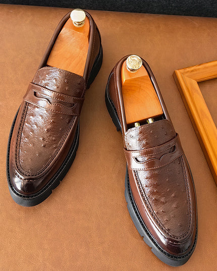 British Leather Shoes Men's Korean-style Fashion Casual