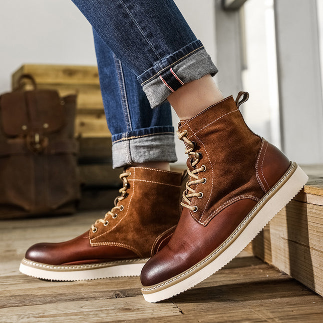 Retro Men's High-top Shoes American Tooling Boots