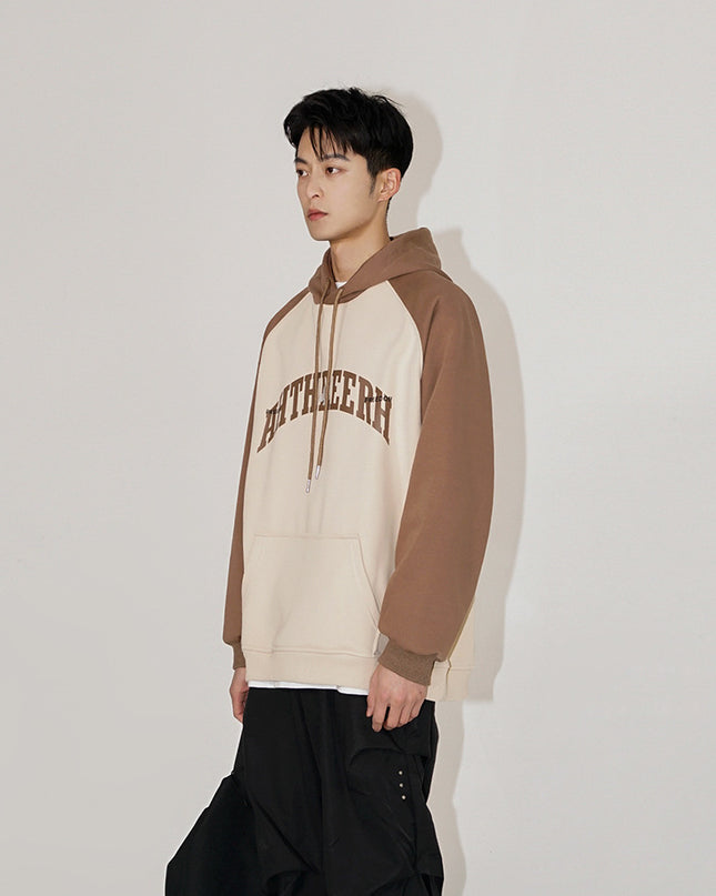 Men's Sweatshirt Vintage Letter Print Sports Hoodie