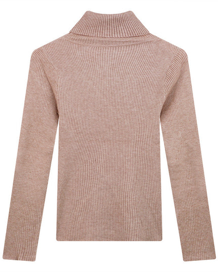 Thickening Inner Wear Skinny Versatile Long Sleeve Thermal Turtleneck Sweater For Women