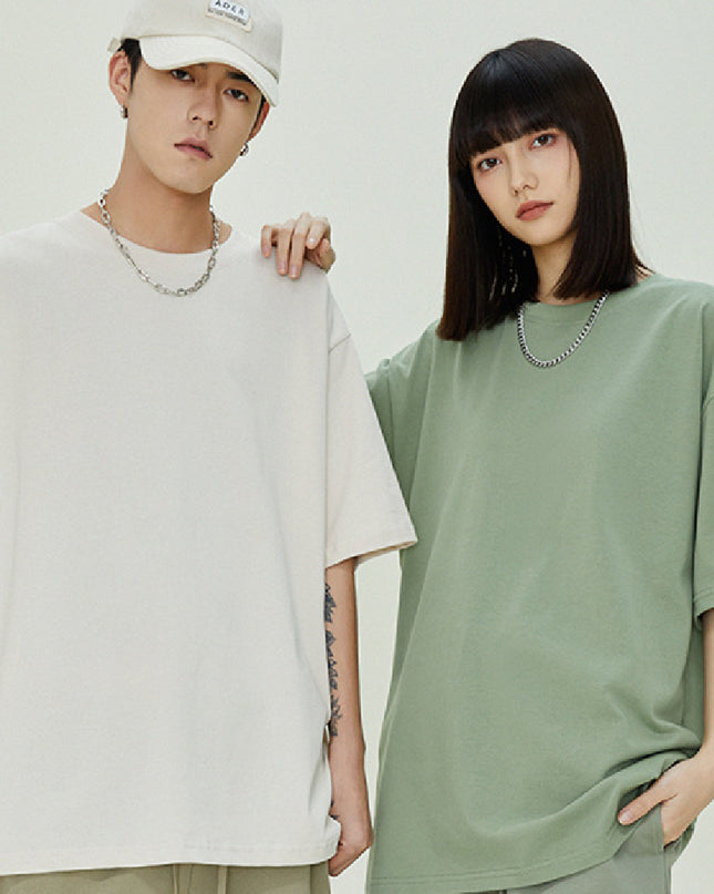 T-shirt Men's Loose Solid Color Bottoming Shirt