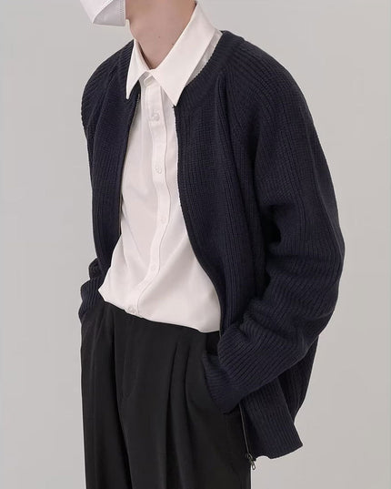Simple Niche Sweater Cardigan For Men