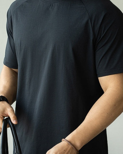 Men's Casual Exercise Workout Quick-drying Short-sleeved T-shirt