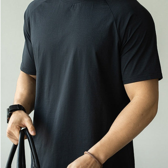Men's Casual Exercise Workout Quick-drying Short-sleeved T-shirt