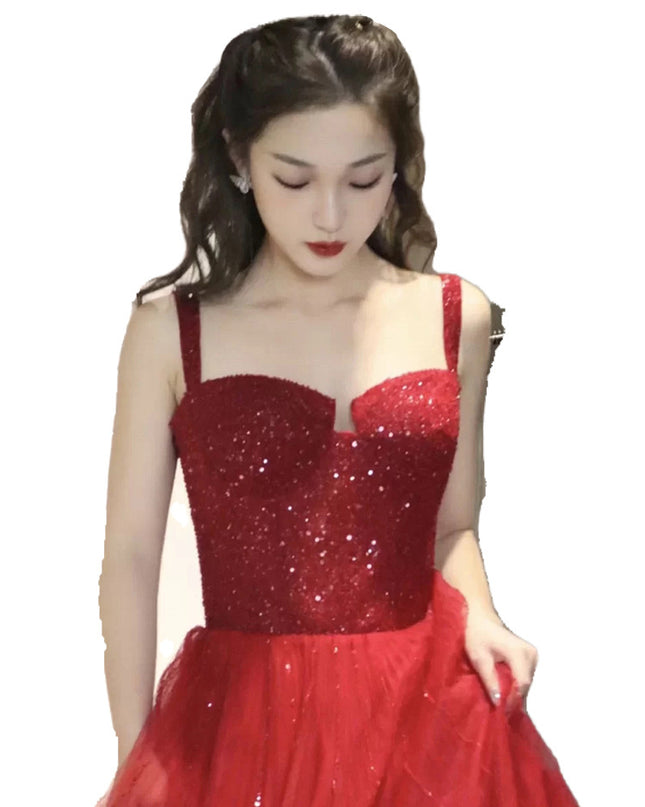 New Sequin Sling High-grade Princess Engagement Dress For Women