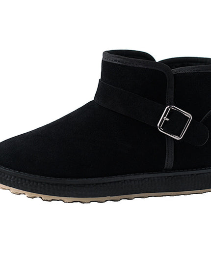 Snow Boots Men's Fur Warm Plush And Anti-skid