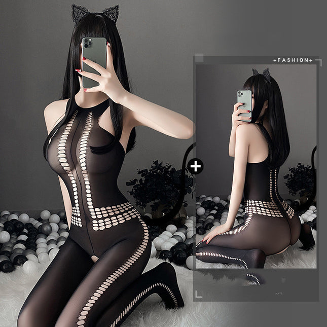 Women's Transparent Cutout Body Shaping Stockings