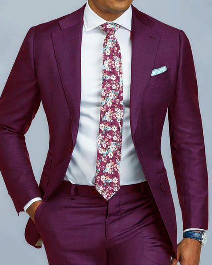Two Piece Business Casual Suit For The Groom