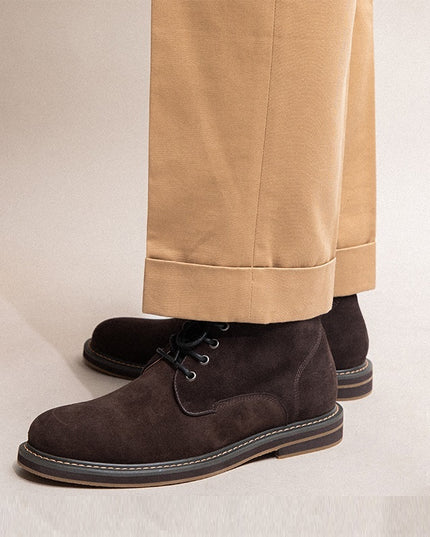 Handmade Leisure High-top Retro Desert Boots Men