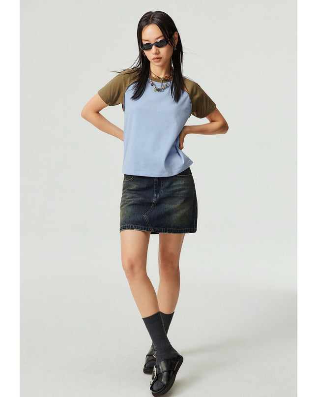 Heavy Round Neck Cultural T-shirt Advertising Shirt