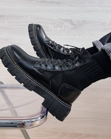 Platform Martin Boots British Style High Top