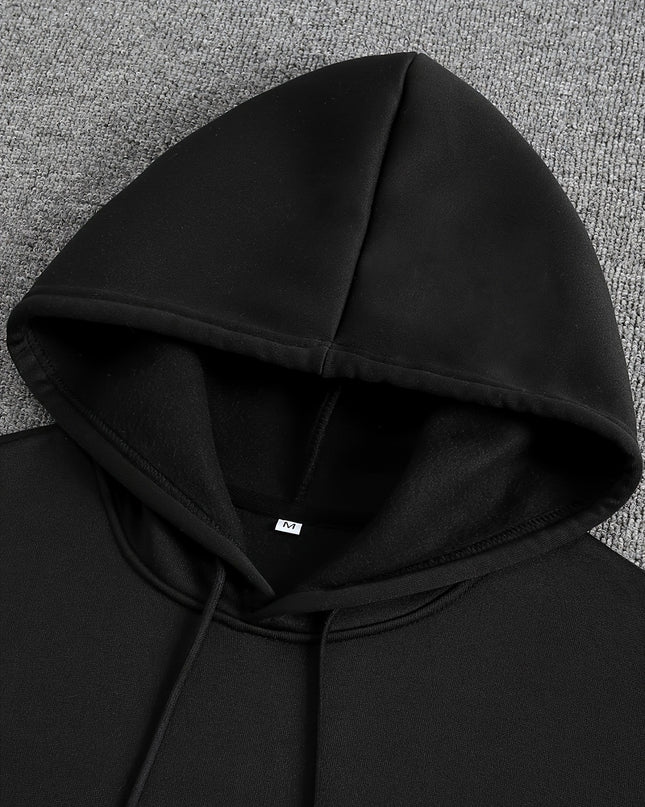 Men's Casual Fleece-lined Hoodie