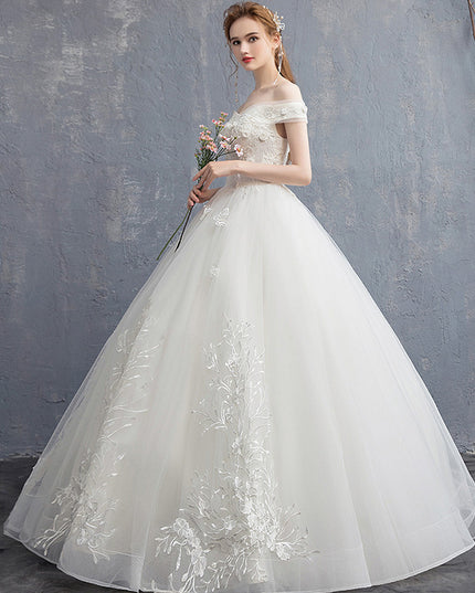 One-shoulder Bride Was Thin, High-waisted, Pregnant Women, Simple And Small, Tailed