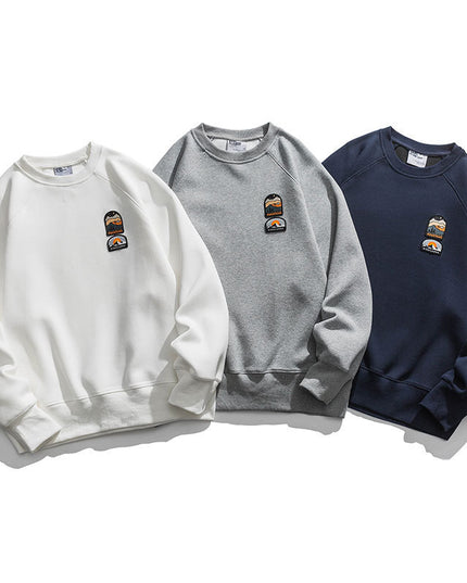 New Simple Drop-shoulder Sleeve Sweater For Men