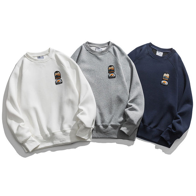 New Simple Drop-shoulder Sleeve Sweater For Men