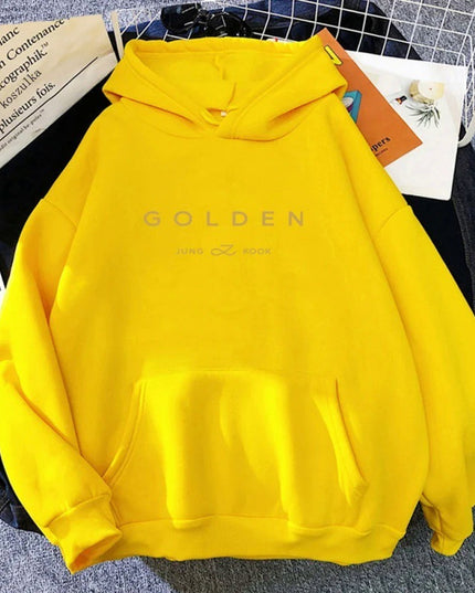 Golden Pattern Printed Sweater Spring And Autumn Leisure