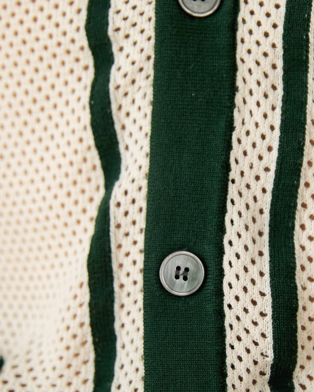 Special Preppy Style Short Sleeve Hollow Cardigan