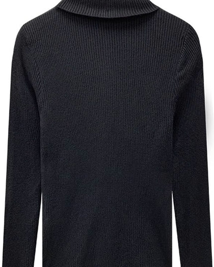 Thickening Inner Wear Skinny Versatile Long Sleeve Thermal Turtleneck Sweater For Women