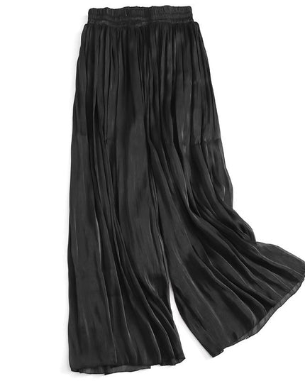 High-end Elegant Ice Silk High Waist Slimming Long Pants