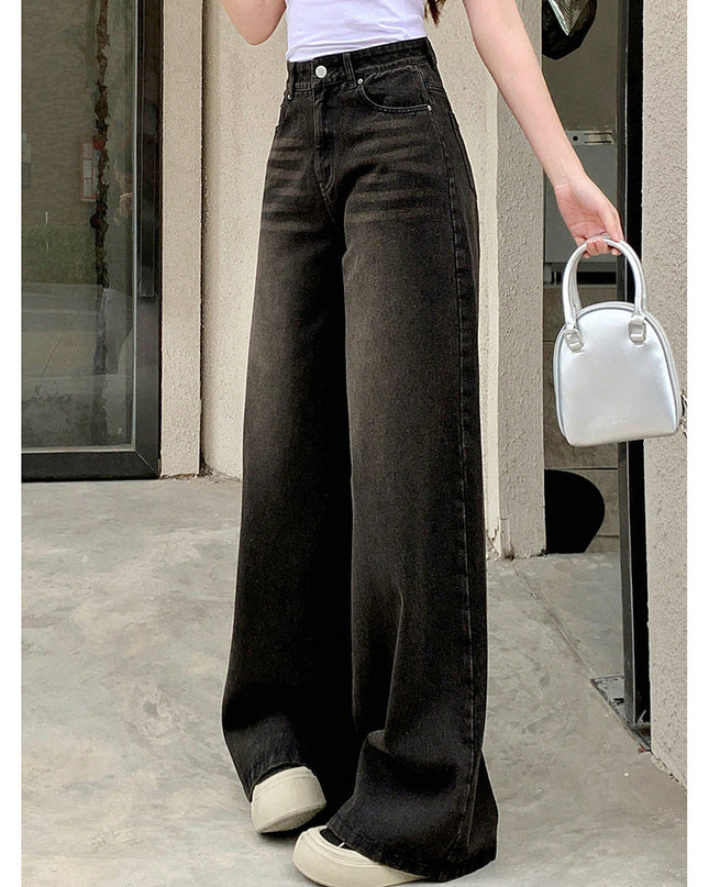 Retro Wide Leg Jeans Women's Fashion Brand