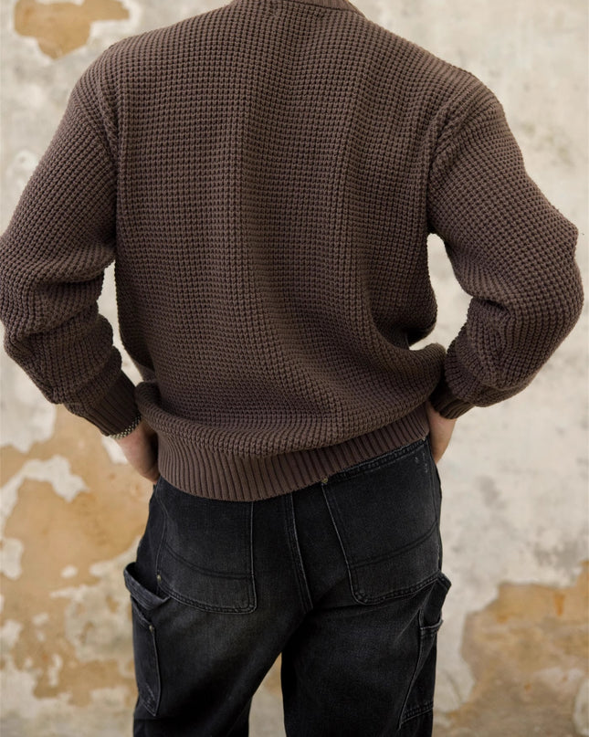 Men's Waffle Base Ride Knitwear American Retro