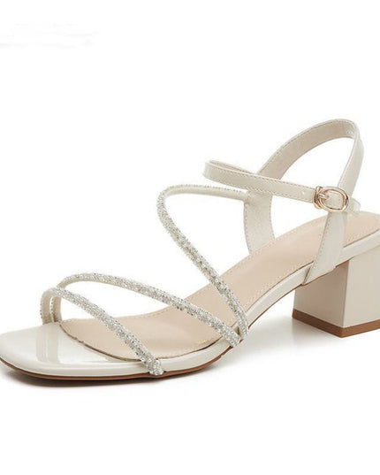 Women's Simple Casual Mid Heel Sandals