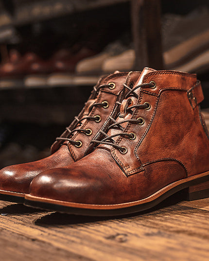 Men Shoes Military Plus Size Workwear Men's Boots
