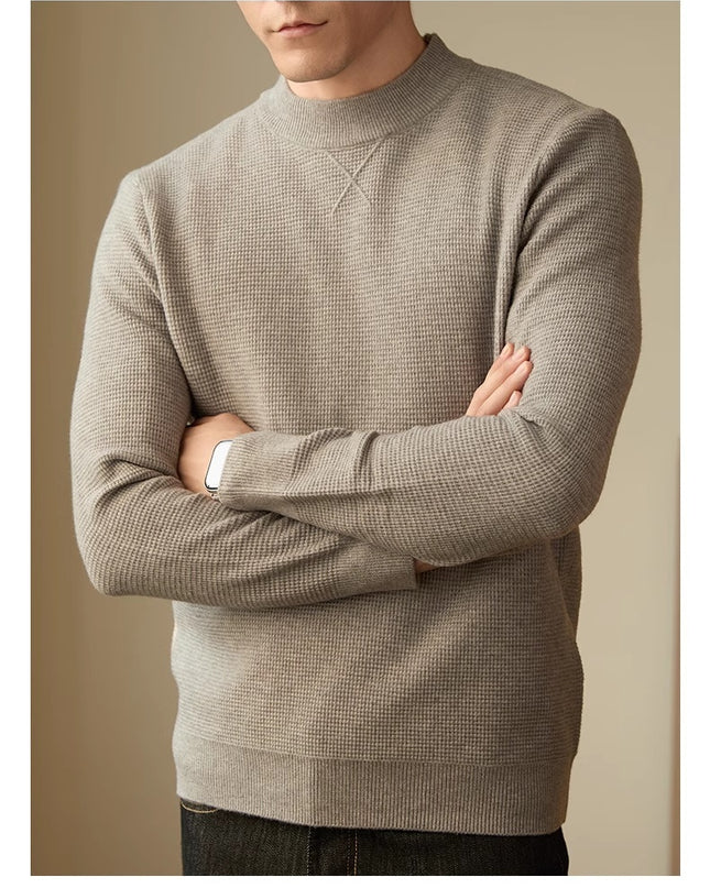 Men's Thickened Long-sleeved Round Neck Simple Casual All-match Sweater