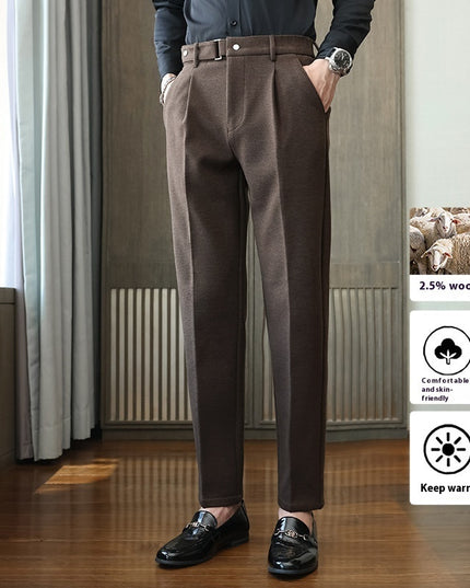 Suit Pants New Men's Thickened Casual Suit Pants