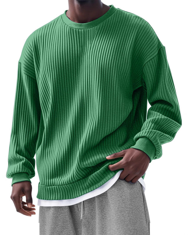 Men's Loose Trendy Long Sleeve Round Neck Top