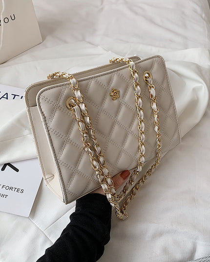 Lingge Chain Bag Fashion Messenger Shoulder
