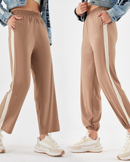 Spring And Summer Cool Sunscreen High Waist Slimming Casual Pants
