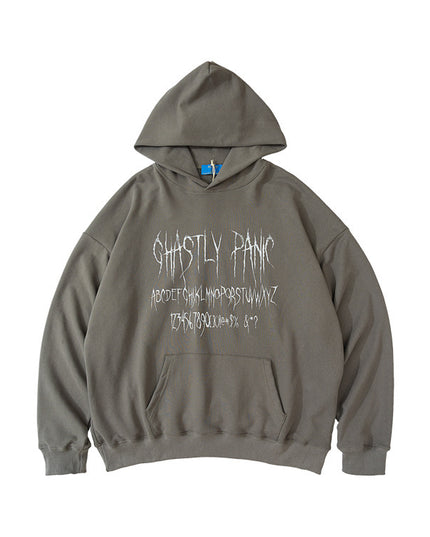 New Men's Printed Loose Hooded Sweater