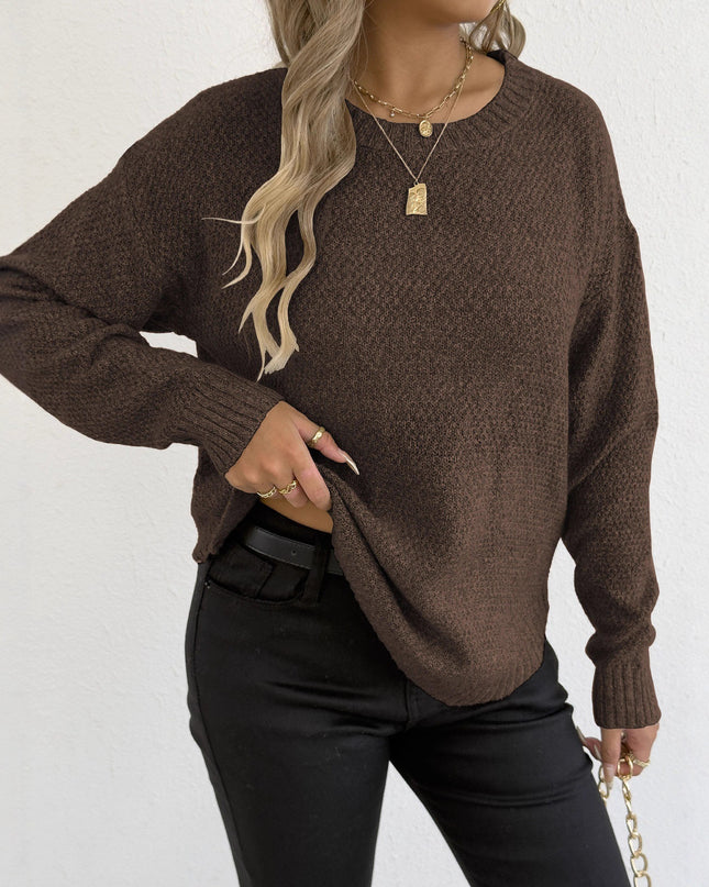 Fashion Loose Flower Velvet Women's Pullover Bottoming Sweater